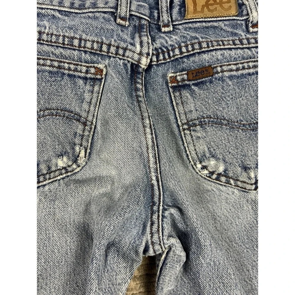 Lee‎ Riders Jeans Boys Size 12 Reg Blue Straight Vintage Denim Distressed